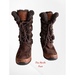 The North Face Abby III waterproof shearling winter boots women Sz 7.5